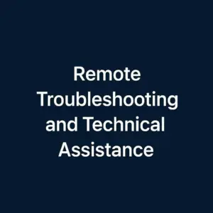 Remote Troubleshooting and Technical Assistance