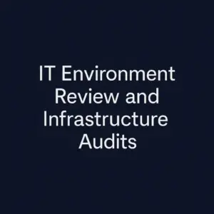 IT Environment Review and Infrastructure Audits
