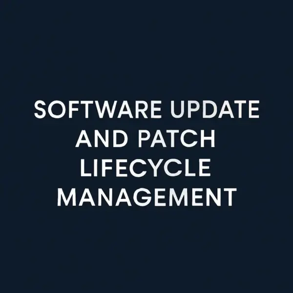 Software Update and Patch Lifecycle Management