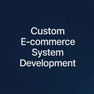 Custom E-commerce System Development